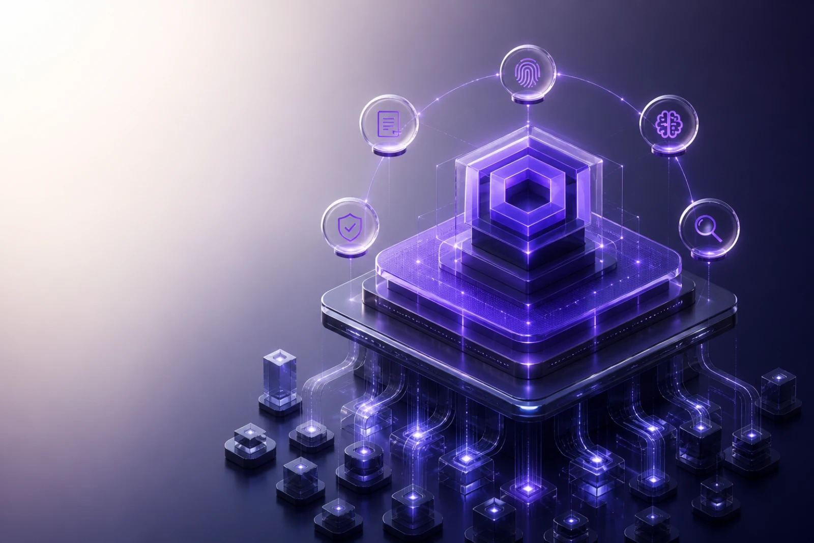 An independent governance control plane connecting many AI systems to identity, policy, memory, and evidence